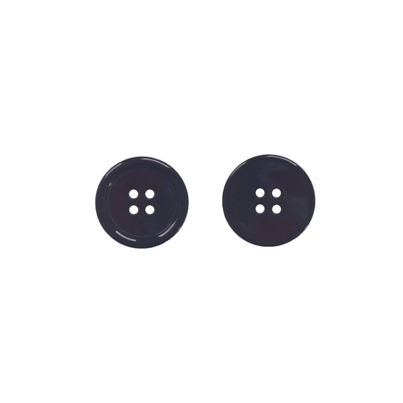 YAKA Black Buttons for Crafts Christmas Buttons for Clothes 1inch(25mm) 80Pcs 4 Holes Resin Flatback Small Button Bulk for Sewing,DIY Handmade Ornament - Image 4